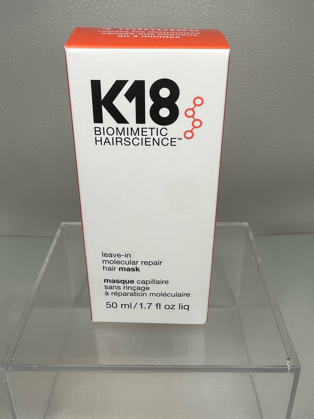 Biomimetic Hairscience Leave-In Molecular Repair Hair Mask - White/Orange
